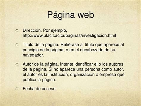 CITAS WEB